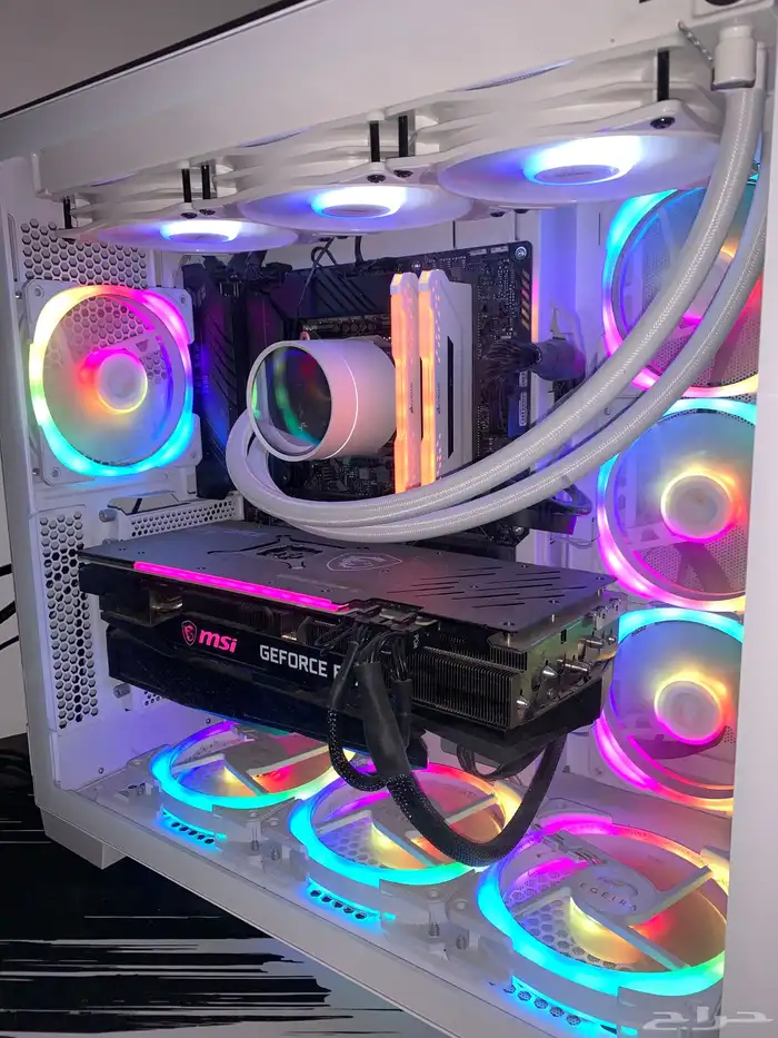 pc بيسي وملحقاته للبيع  التجميعه البيضاء 7