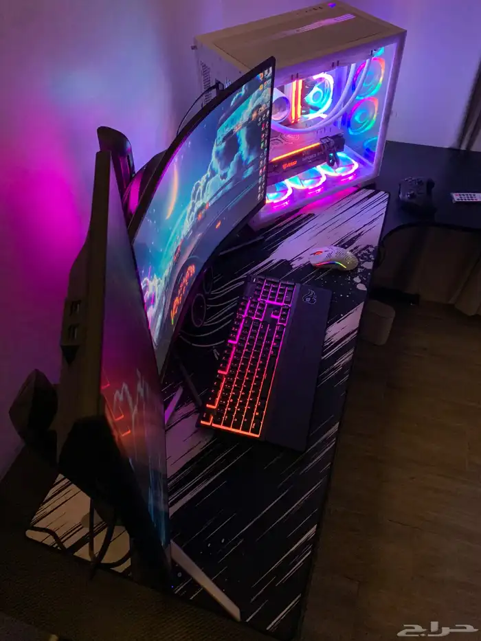 pc بيسي وملحقاته للبيع  التجميعه البيضاء 23
