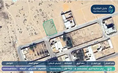 ارض سكنية في الاسياح 1