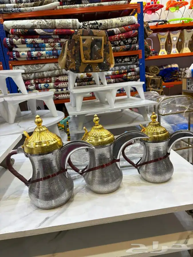 اطقم دلال واباريق سوريه المنيوم عرض خاص 90 ريال 2