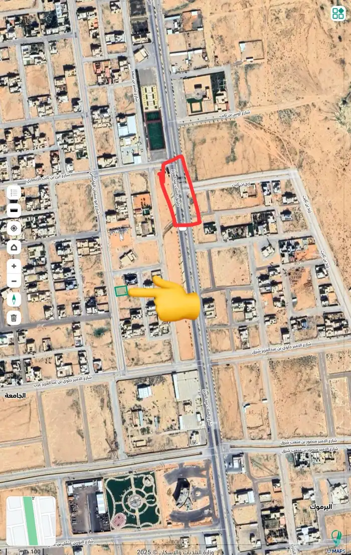 للبيع ارض سكنية شارع 25 في حي الجامعه بثادق 0