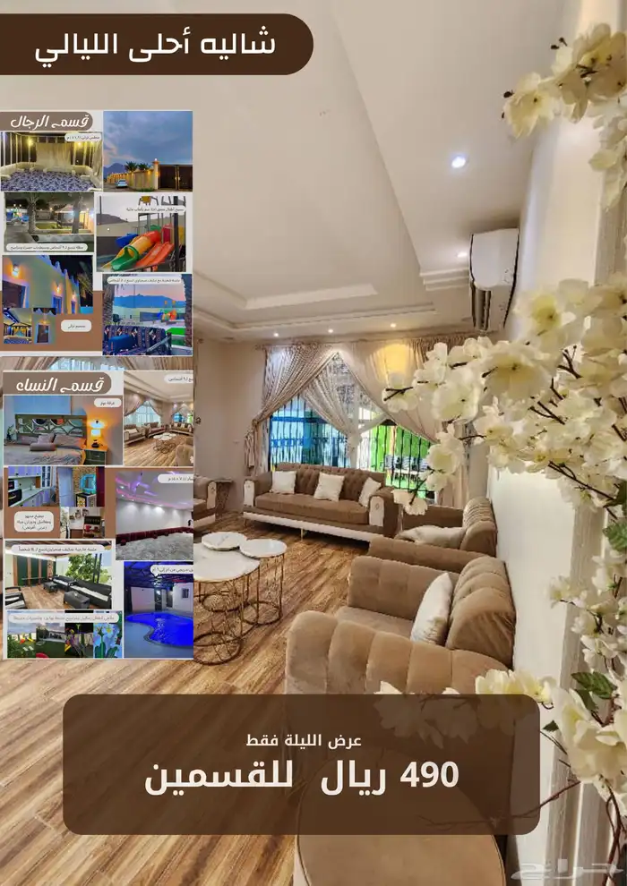 شاليه و استراحة أحلى الليالي العوالي -عرض السبت 390 للقسمين 0