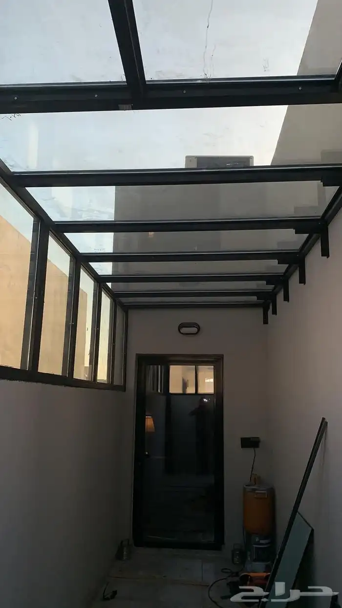 شبابيك المنيوم ابواب درابزين جميع اعمال حداده 4