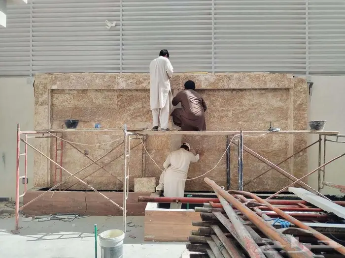 حجر طبيعي واجهات خارجيه ديكورات حجر طبيعي مع ماده بروفايل 5