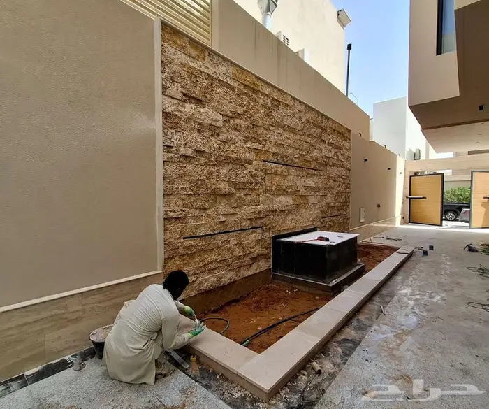 حجر طبيعي واجهات خارجيه ديكورات حجر طبيعي مع ماده بروفايل 1