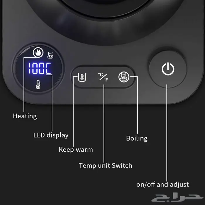 غلاية كهربائية electrik 90 pro بشاشة تحكم 5