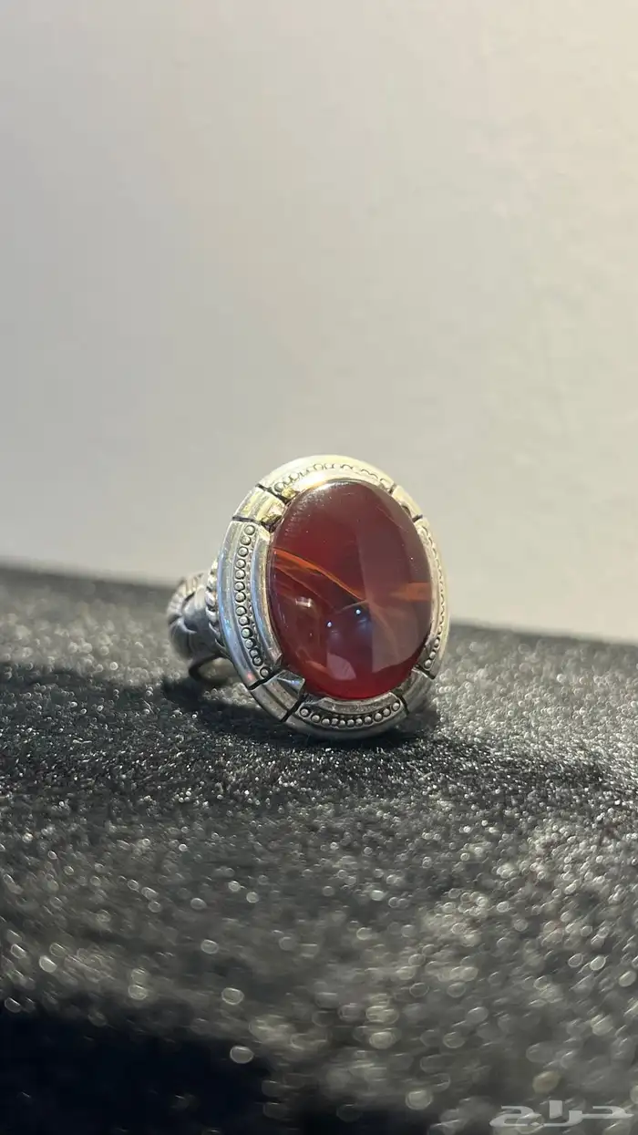 خاتم كرزي مزعفر صياغه يدويه 4