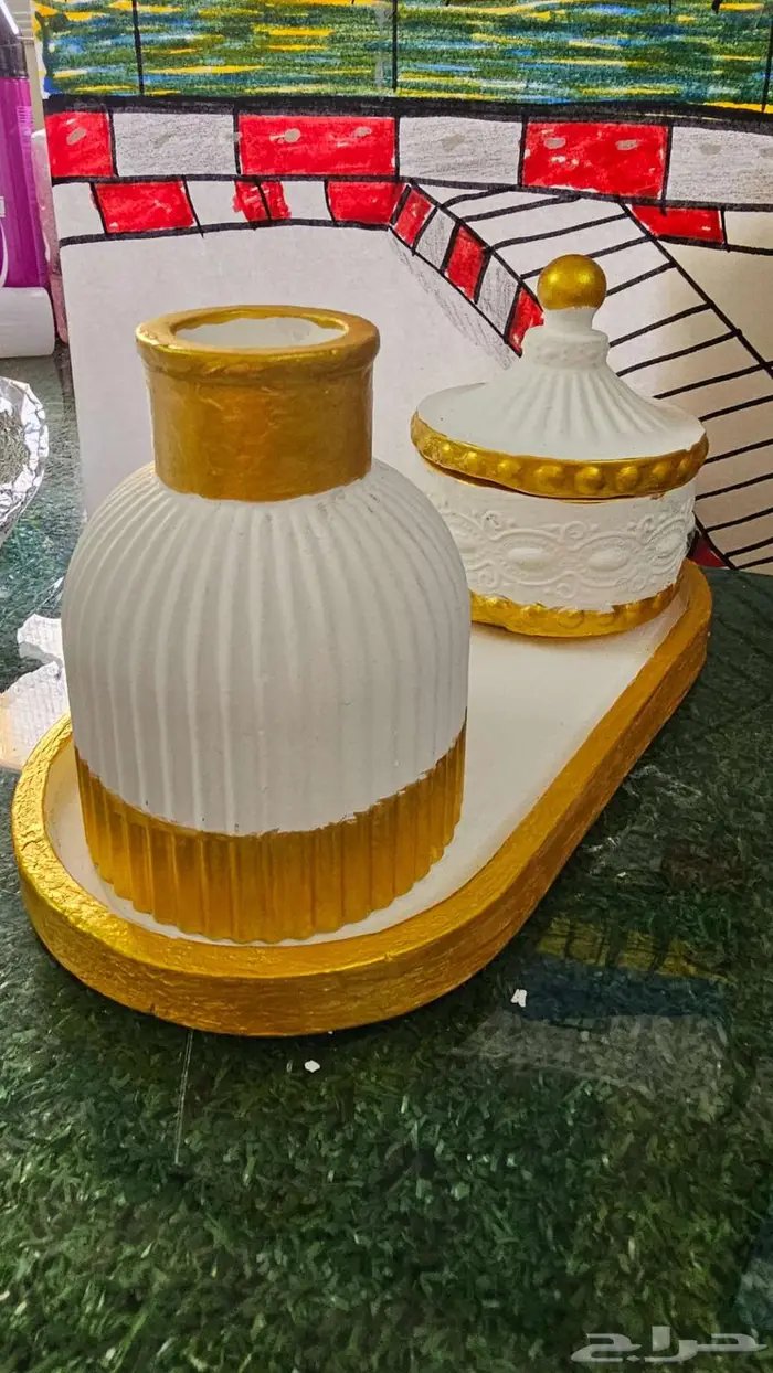 تحف كونكريت مصنوعة بالجبس يدويا 2