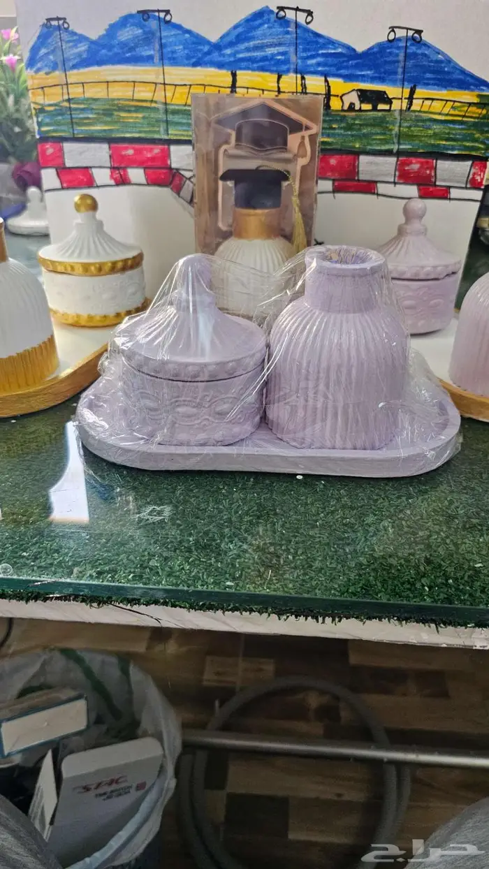 تحف كونكريت مصنوعة بالجبس يدويا 0