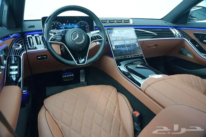 مرسيدس S 500 موديل 2025 أصفار خليجي رمادي غامق جملي 9