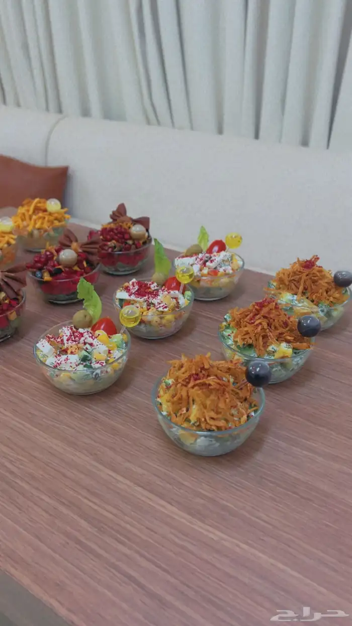 ميني سلطات   صحون سلطات كبيره 7