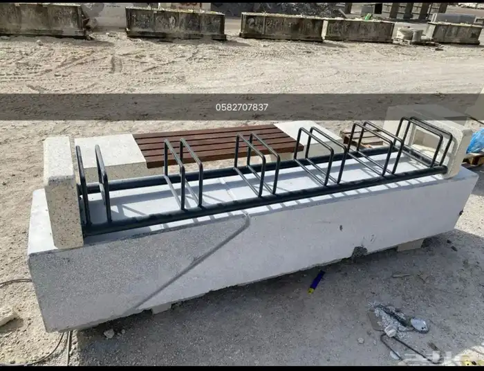 كراسي خرسانية وحاويات نفاية للحدائق 38