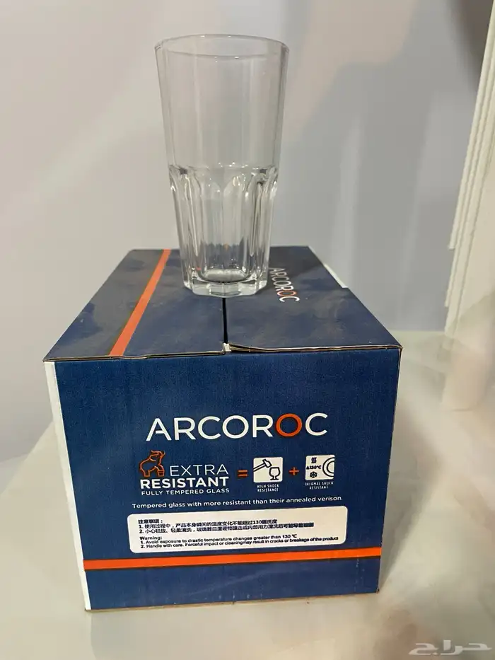 تصفية كاسات زجاج فرنسية أصلية من ARCOROC   كميات محدود 2