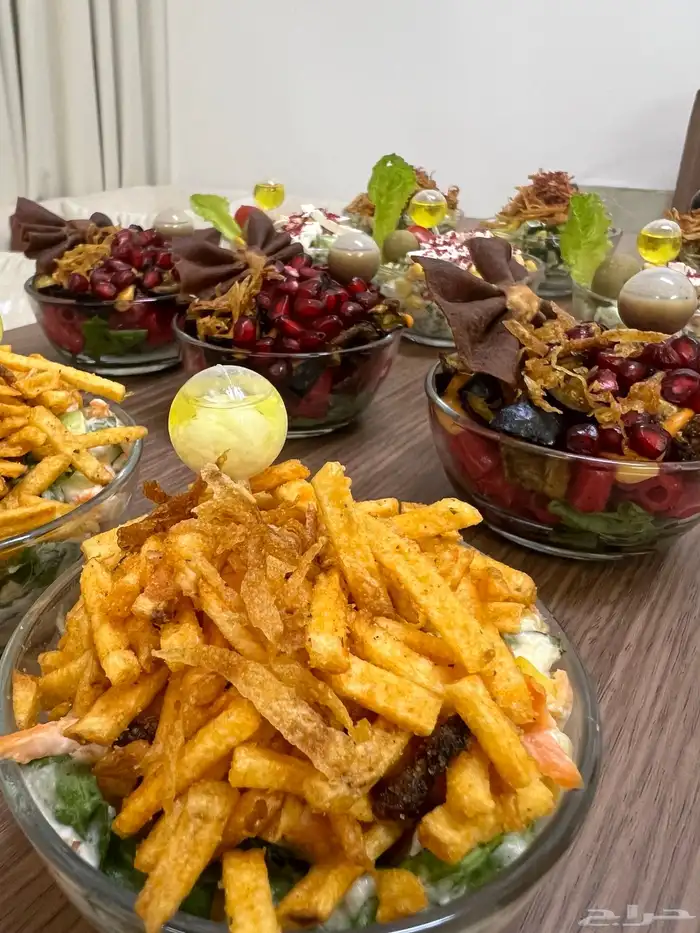 ميني سلطات   صحون سلطات كبيره 5