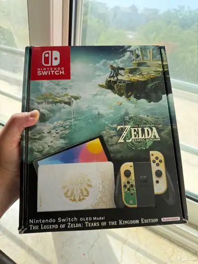 Nintendo Switch OLED Zelda Edition   نينتندو سويتش اولد 4