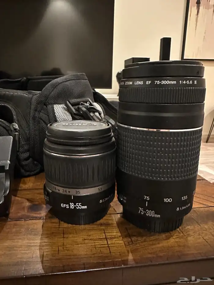 كاميرا كانون D500 بكامل ملحقاتها   عدستين 1