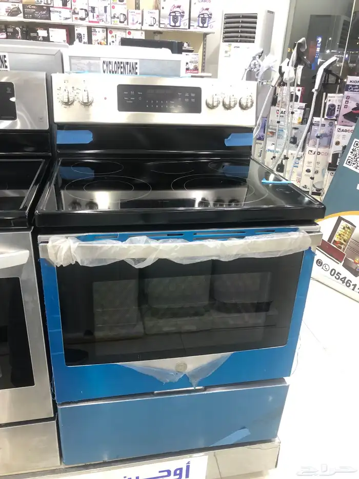 جنرال الكتريك فرن كهربائى سيراميك 5 عيون استيل 1