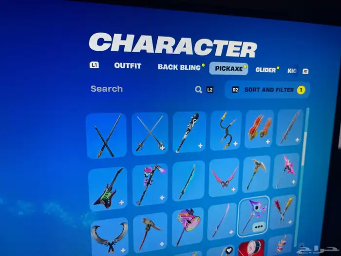 حساب فورت نايت يوجد ايبك اساسي و مربوط ب حساب سوني 18