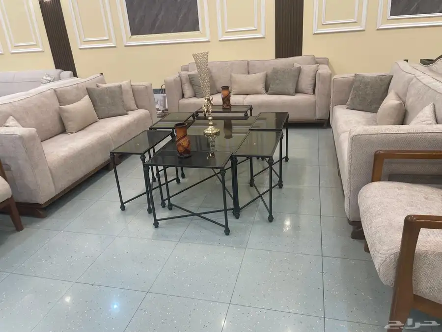 طاولات حديد طاولات بديل رخام 3