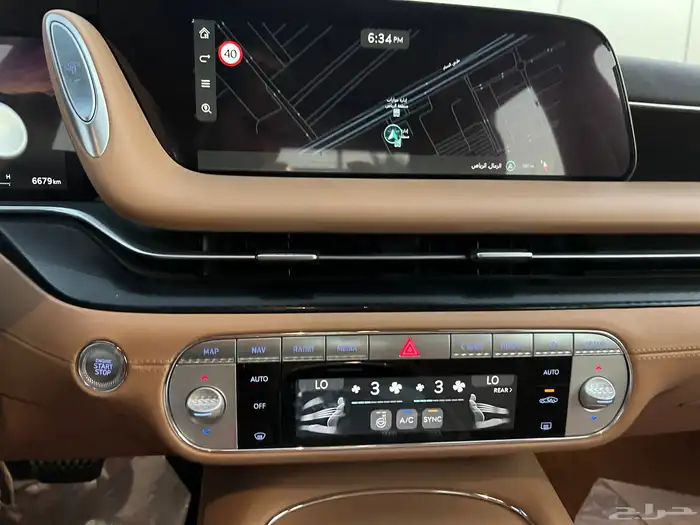 جنسس G90 سعودي 2023 برستيج شبه اصفار عرض خاص 16