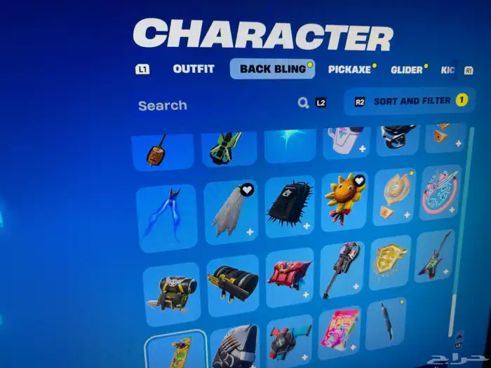 حساب فورت نايت يوجد ايبك اساسي و مربوط ب حساب سوني 16