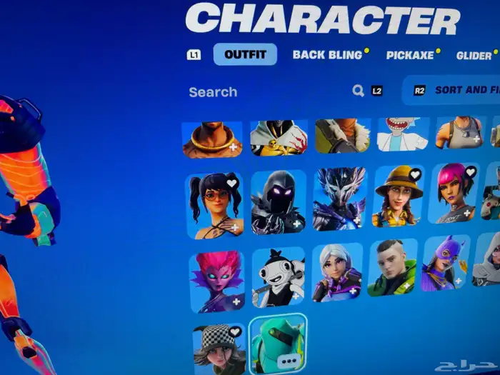 حساب فورت نايت يوجد ايبك اساسي و مربوط ب حساب سوني 10