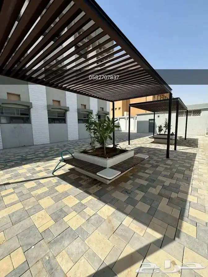 كراسي خرسانية وأحواض زرع 69