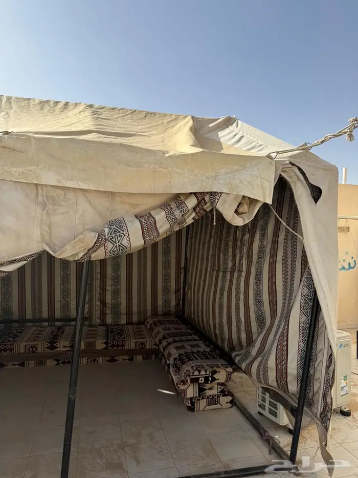 خيمه تركيب شبه جديده تصلح البيوت الحوش أو سطح المنزل 1