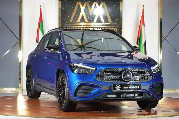 مرسيدس GLA 200 موديل 2024 أصفار خليجي أزرق أسود 0