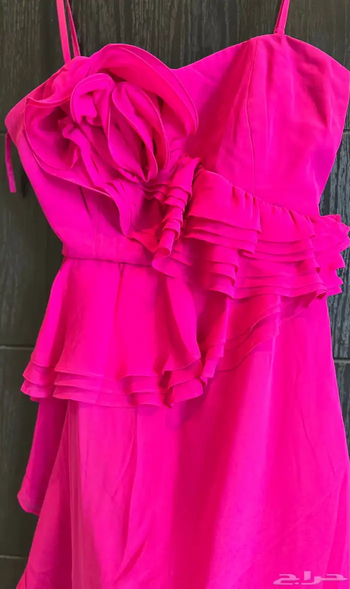 فستان مناسبات رسمي مع شال انيق وخفيف 0