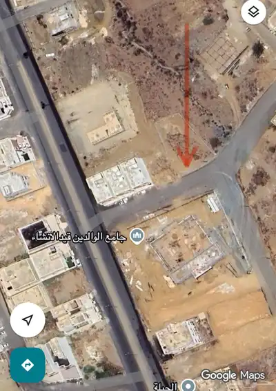 ارض للبيع مخطط معتمد جنوبي بالحيله الغربي مسحتها (986)م2 0