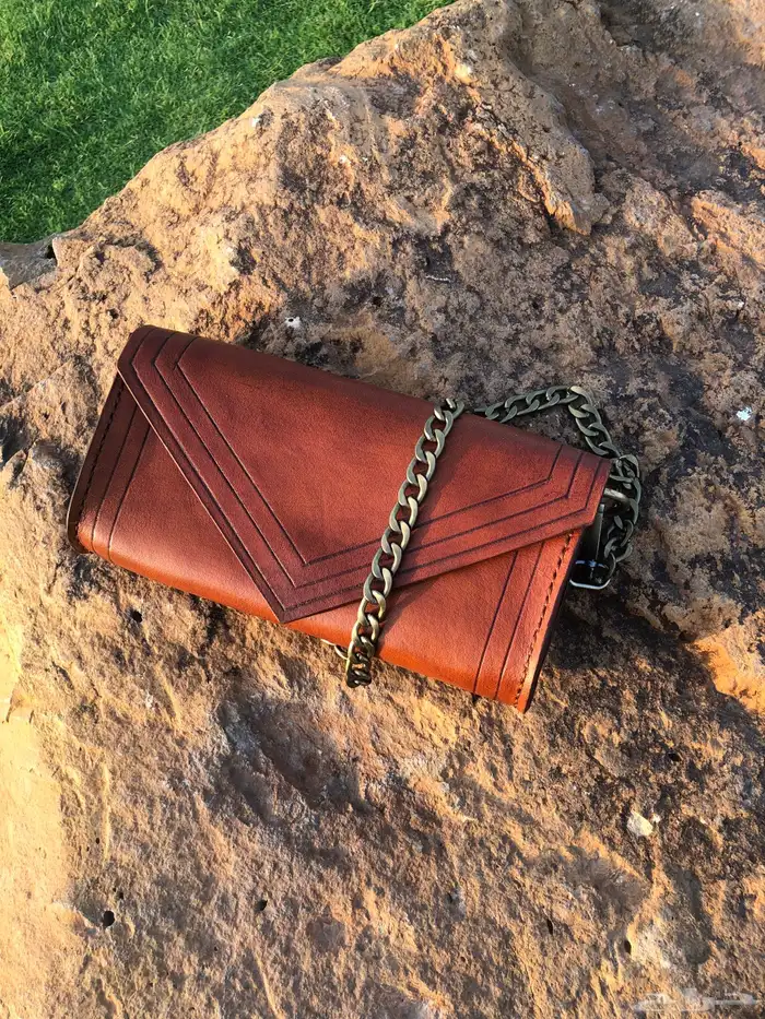 شنط جلد طبيعي يدوي 10