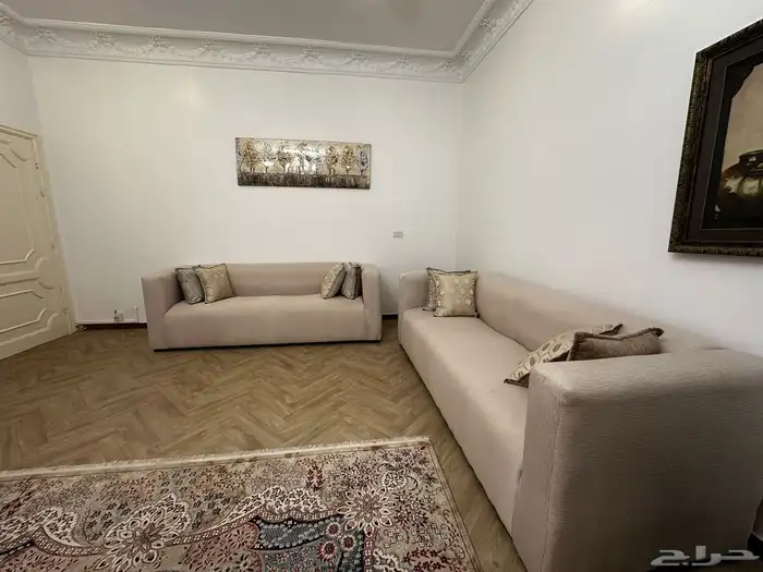 كنب مجلس ست قطع مع الطاولات وزولية كبيرة 6