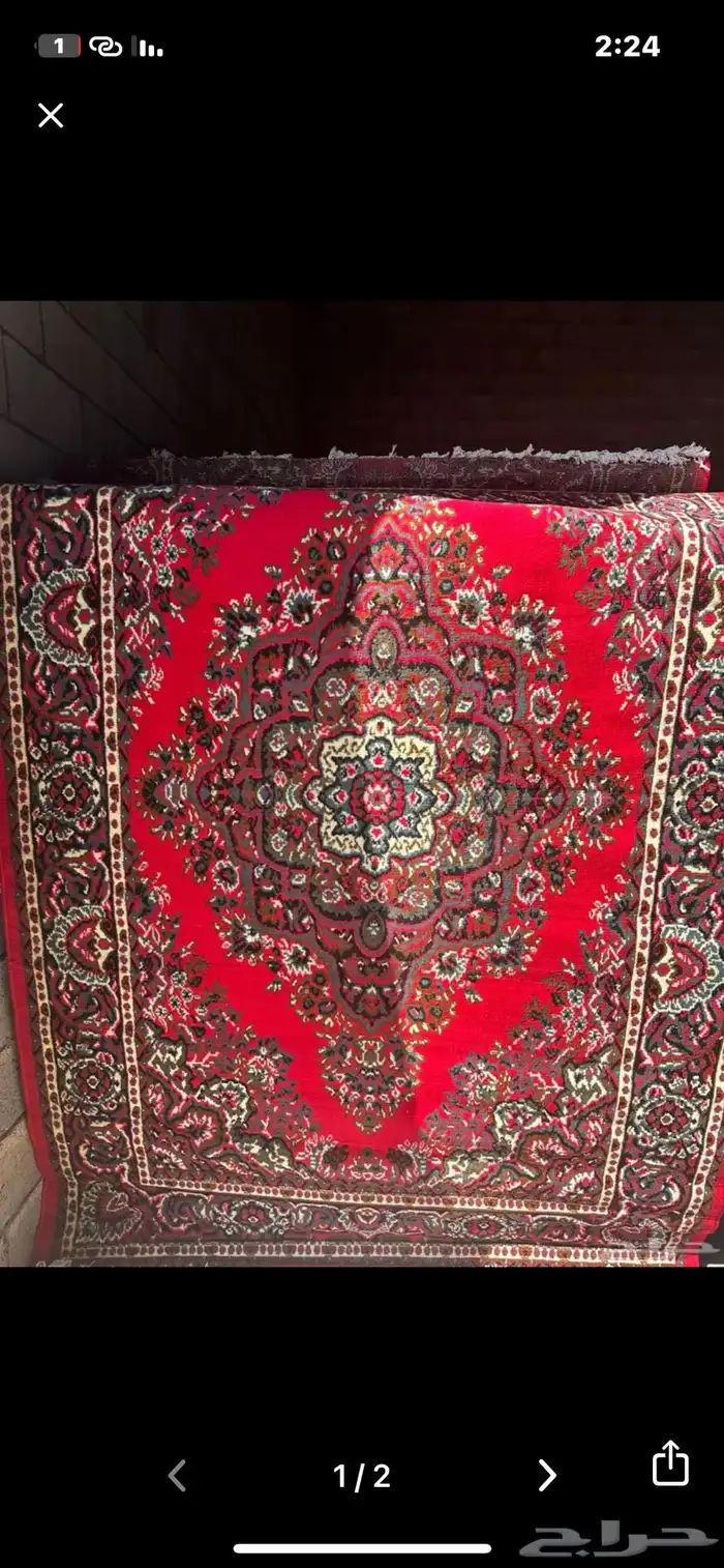 سجاد زل وطني الطول265سم العرض165سم شكل واحد 0