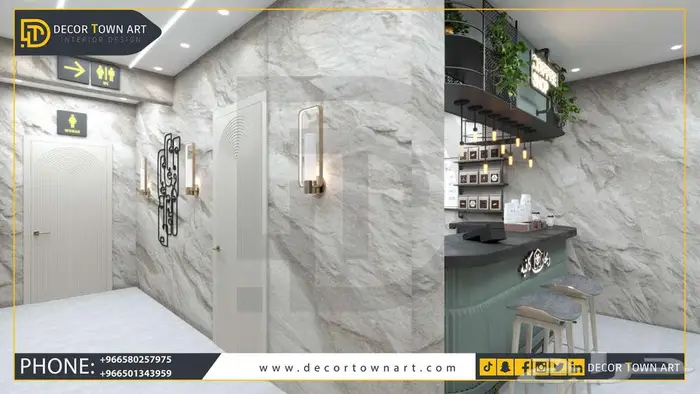 تصميم ديكور المحلات التجارية  الكافيهات  المطاعم 38