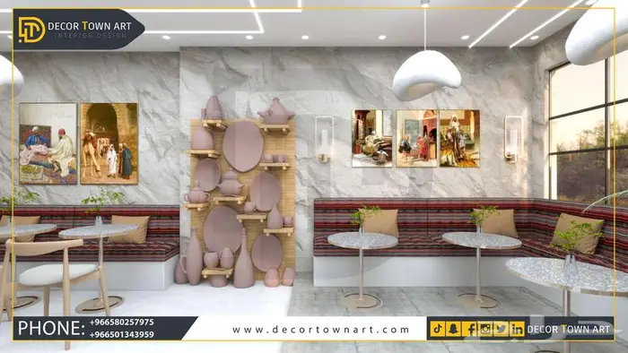 تصميم ديكور المحلات التجارية  الكافيهات  المطاعم 23