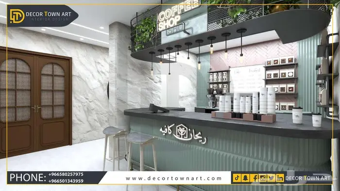 تصميم ديكور المحلات التجارية  الكافيهات  المطاعم 21