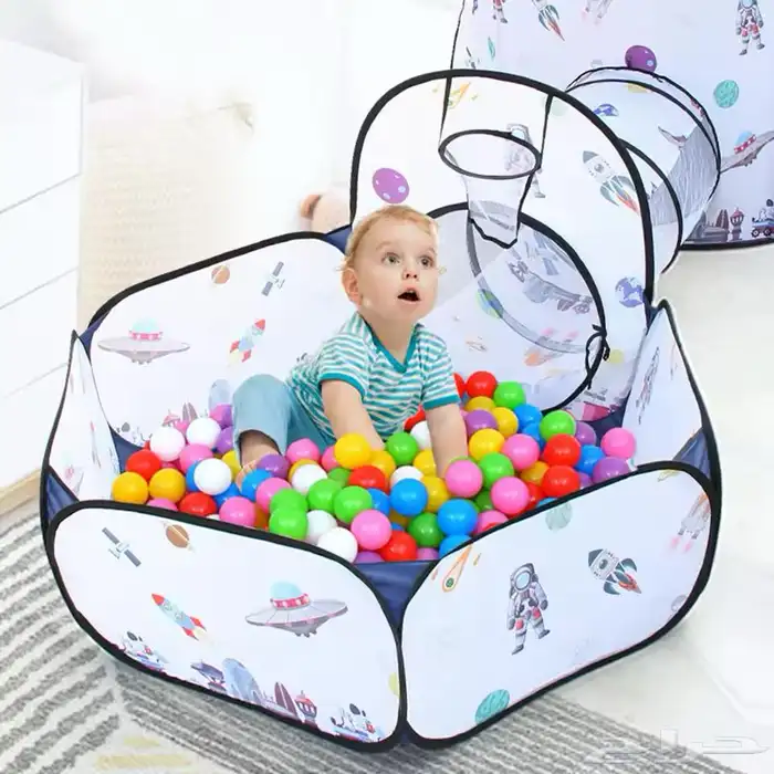 خيمة مع نفق ومحبس للأطفال - خيمه اطفال بتصميم نفق مع محبس 4