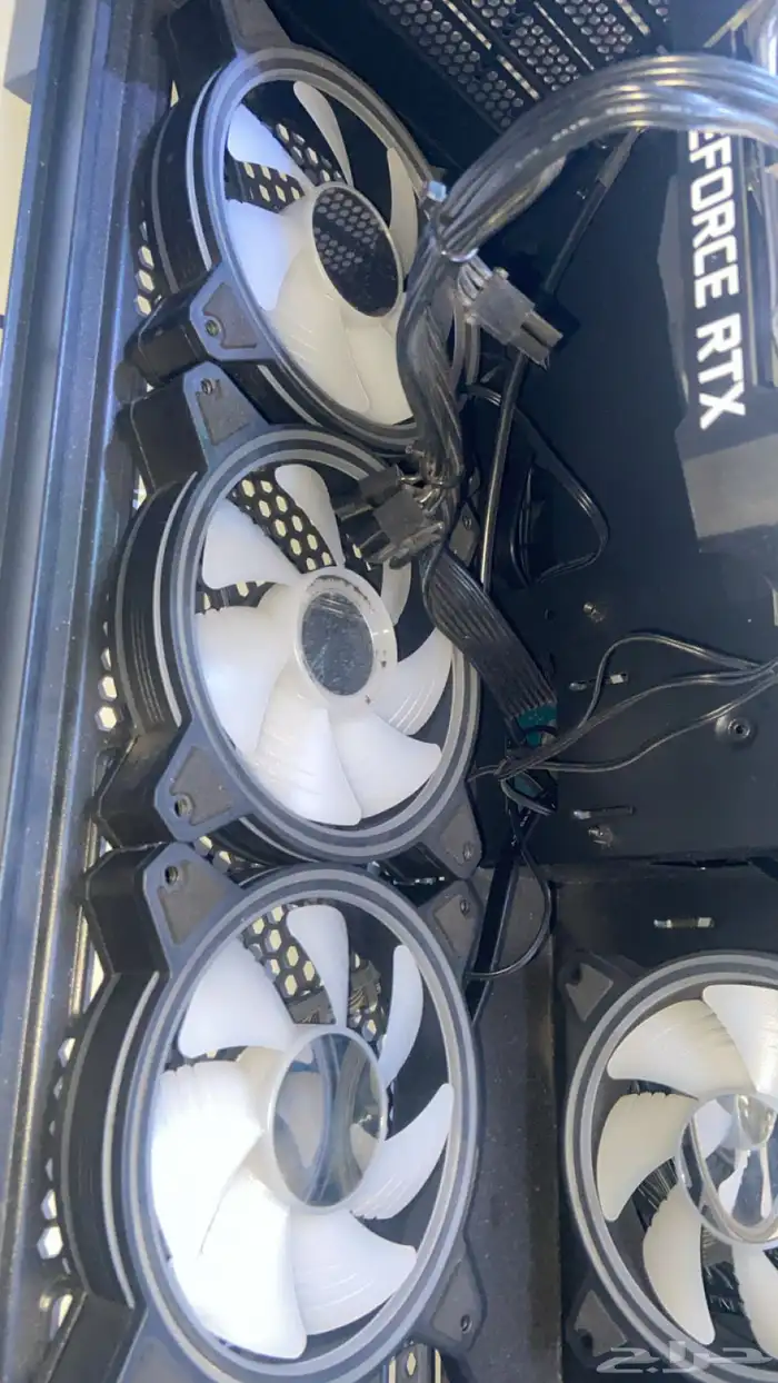 6 مراوح RGB شكل فقط 0