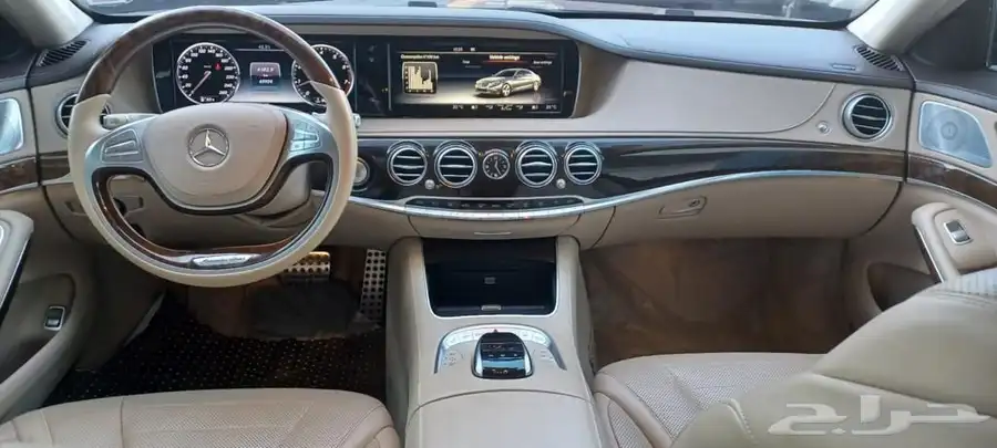 mercedes s500 2015 مرسيدس اسود 5