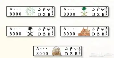لوحه مميزه ب م د 8000 0