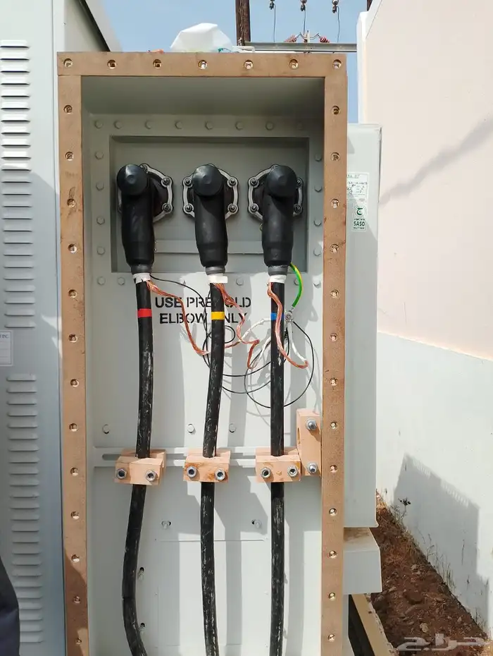 كهرباء جهد  متوسط ومنخفض  اعمدة انارة  اسفلت 1