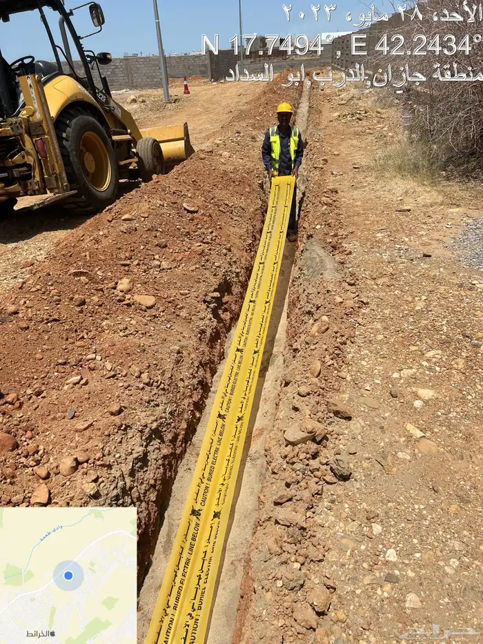 كهرباء جهد  متوسط ومنخفض  اعمدة انارة  اسفلت 11