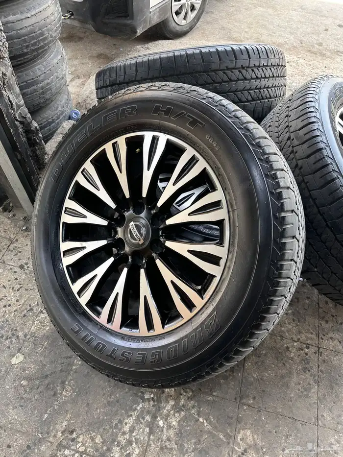 جنوط بلتينيوم  مع كفرات برجستون 275.60.20 تاريخ22 اخر السنه 1