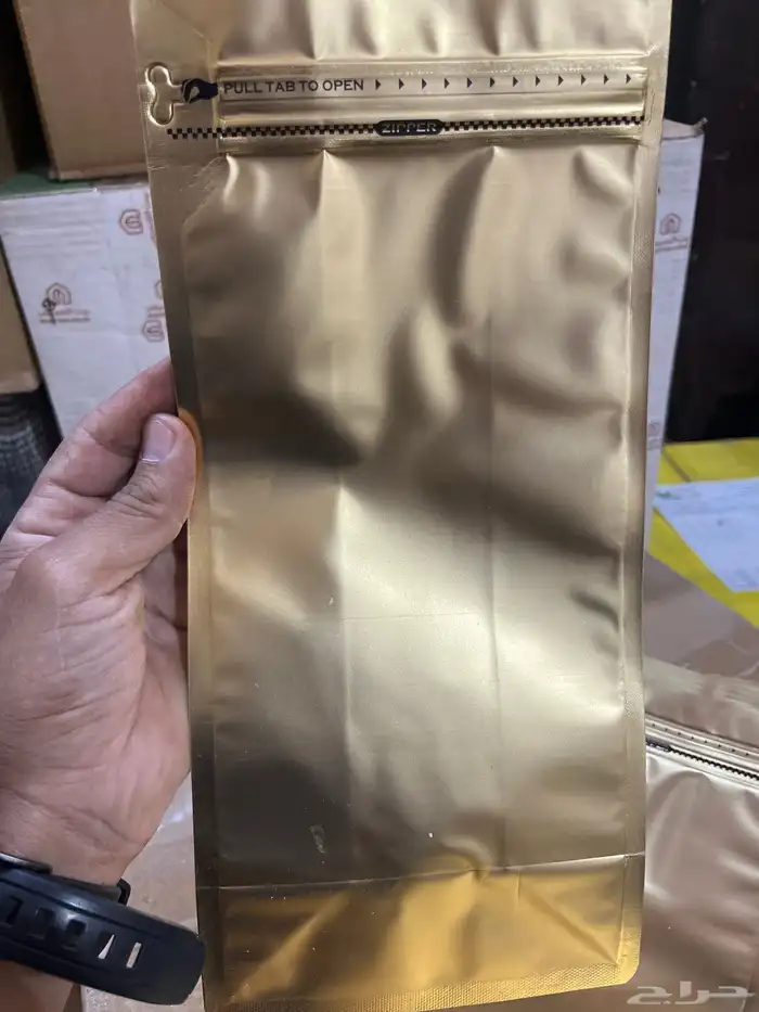 اكياس قهوة المنيوم كيلو ومكينة تغليف 0