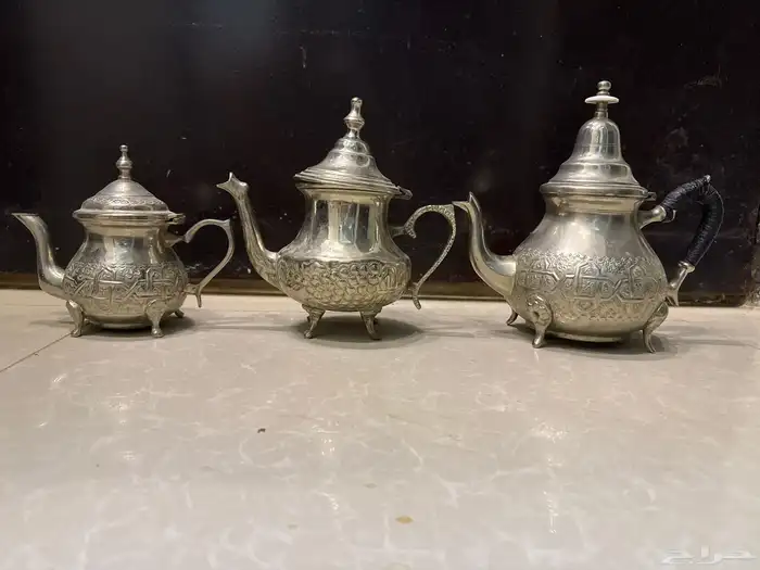 إبريق شاي نحاس مغربي 0