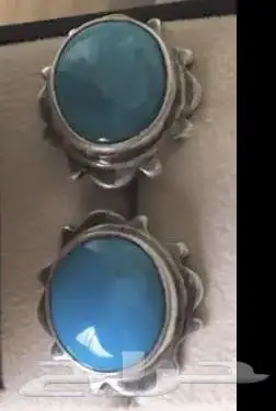 مستعمل فضة كبك ماركة فايندراصلي بحجر كريم فيروزطبيعي صافي 7