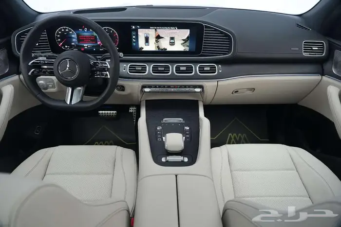 مرسيدس GLS 450 موديل 2025 أصفار خليجي أزرق أبيض 6