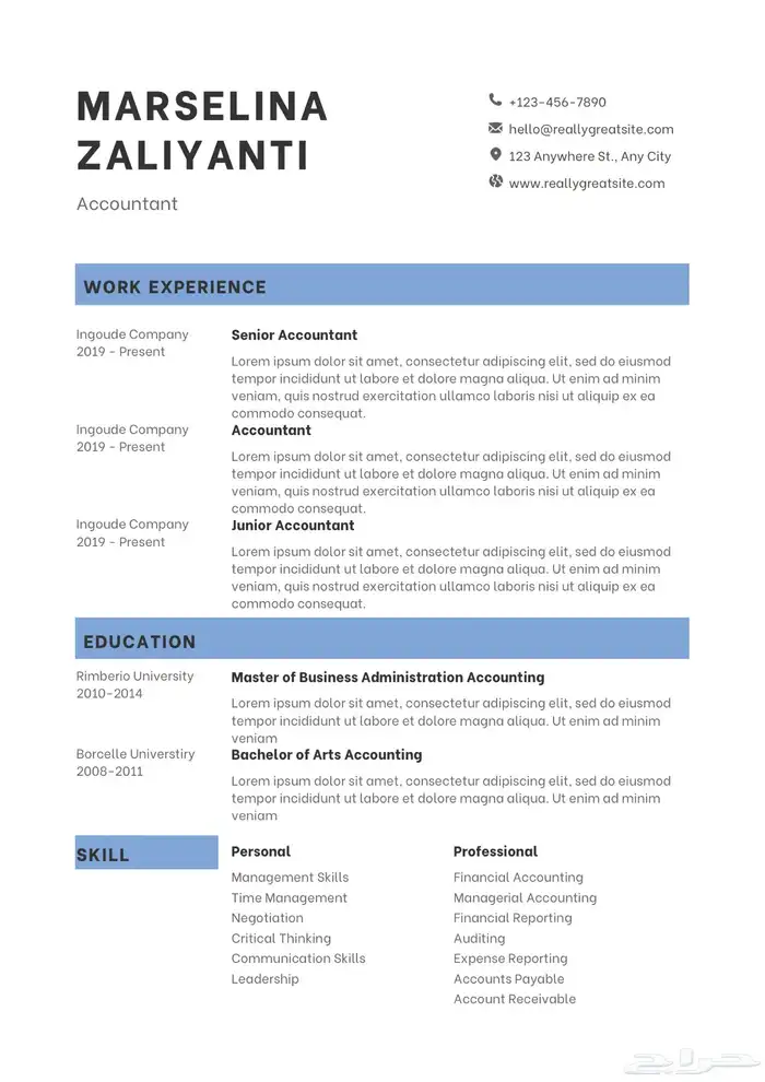 تصميم CV عربي او انجليزي بتصاميم مميزه 0