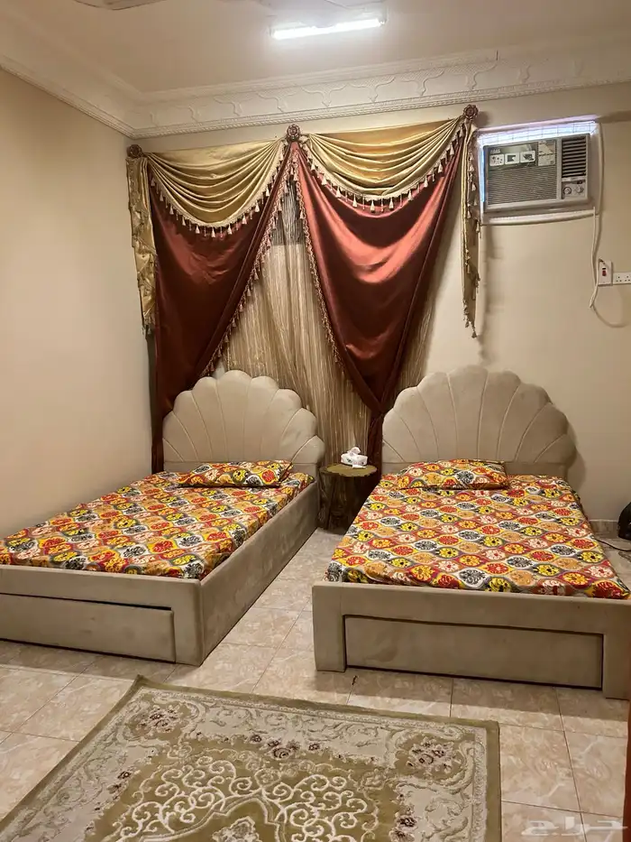 سرير 120 من هوم سنتر مع المراتب 800 واريكه رمادي ب200 0